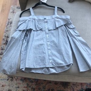 Trouvé superfine stripe blouse. Size SX